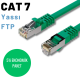 5 adet IRENIS CAT7 Yassı FTP Ethernet Network İnternet Kablosu, 1 Metre