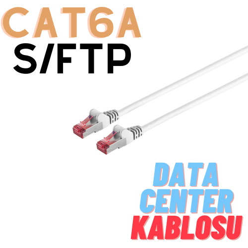 IRENIS CAT6A S/FTP Ethernet Data Center Kablosu, 50 Metre