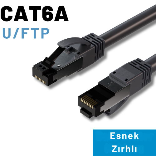 IRENIS CAT6A U/FTP FlexArmor(Esnek Zırh) Kablo, 20 Metre