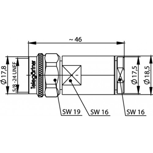 TELEGÄRTNER N-Konnektör, H1000/7810A için  