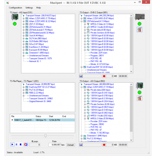 DekTec DTE 3114 - IP girişli Dörtlü QAM Modülatörü