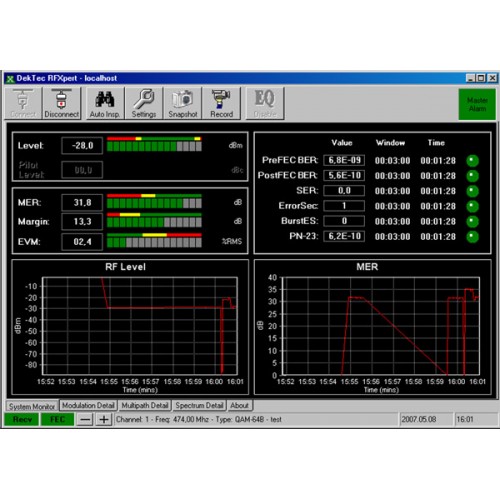 DekTec RFXpert - RF İzleme ve Analiz Yazılımı