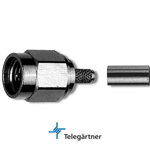 TELEGÄRTNER SMA Straight Plug Crimp