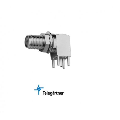 SMA PCB Bulkhead Angle Jack