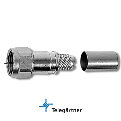 TELEGÄRTNER F Straight Plug Crimp