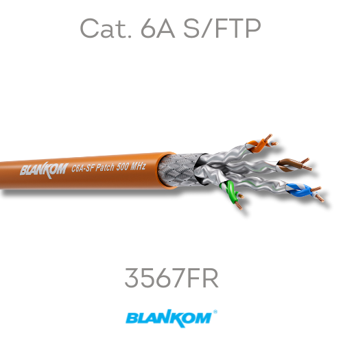 Cat 6A 26/7 AWG S/FTP FR-PVC Ethernet Kablosu (İstediğiniz uzunlukta sipariş edebilirsiniz)