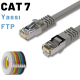 IRENIS CAT7 FTP Yassı  Ethernet (İnternet, Lan, Network) Kablosu, 10 Metre