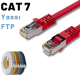 IRENIS CAT7 FTP Yassı  Ethernet (İnternet, Lan, Network) Kablosu, 10 Metre