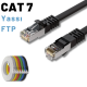 IRENIS CAT7 FTP Yassı  Ethernet (İnternet, Lan, Network) Kablosu, 10 Metre