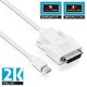 Apple (Mini DP) / DVI Kablo 1.50 metre, 2K FullHD