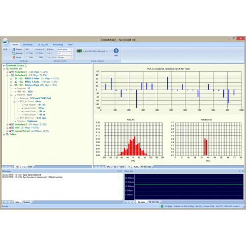 DekTec StreamXpert - Gerçek zamanlı TS Analizörü