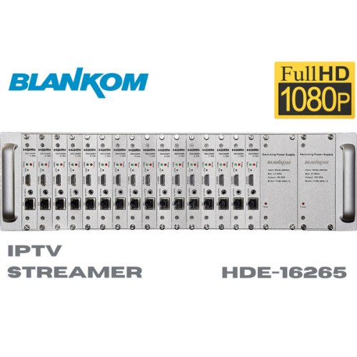 BLANKOM HDE-16265 IPTV Grup Encoder, 16 Kanal Giriş