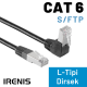 IRENIS CAT6 S/FTP Dirsek Kablo, 25 cm