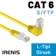 IRENIS CAT6 S/FTP Dirsek Kablo, 25 cm