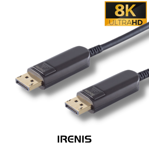 IRENIS Optik Displayport Kablosu, 8K, 100 mt