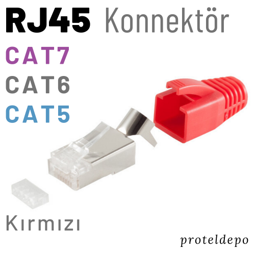 IRENIS RJ45 Konnektör Cat.7A/7/6A/6/5e için