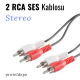 IRENIS 2 RCA Ses (Audio) Kablosu 1,5 Metre