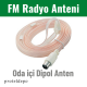 IRENIS FM Radyo Oda İçi Anten (Tuner, Müzik Sistemi İçin)