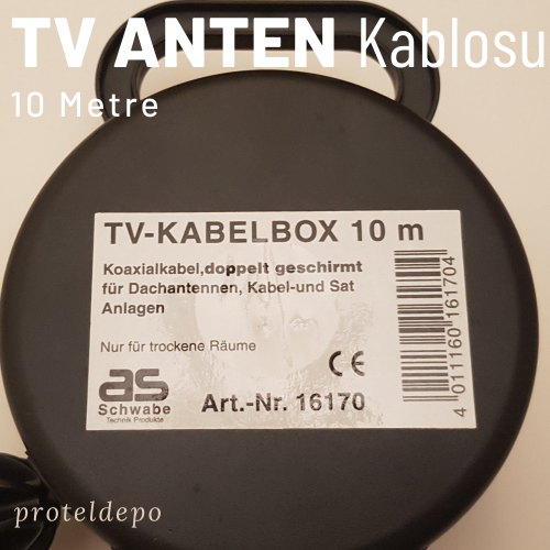 TV Anten Kablosu, Makaralı, 10 metre  