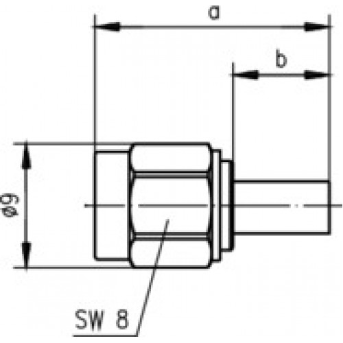 TELEGARTNER SMA RG58 Erkek Konnektor  