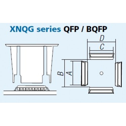 GOOT XNQG-32X32 SMT Nozzle (BFP184T, FQFP408)